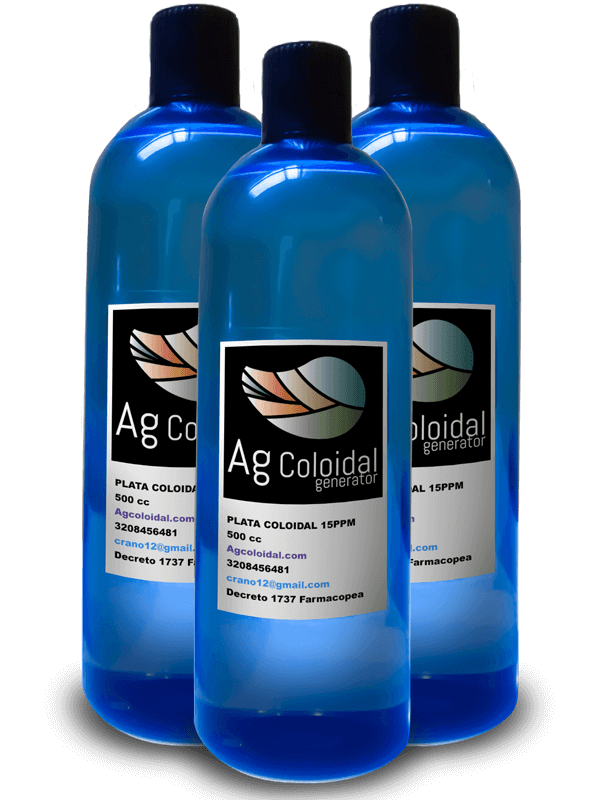 Plata Colodal 20ppm 1000 cc